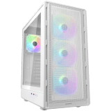 COUGAR AIRFACE PURE RGB PC Case, Mid Tower, White