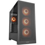 COUGAR MX230 RGB PC Case, Mid Tower, Black