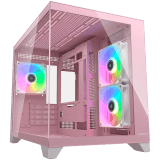 COUGAR FV150 Mini RGB PC Case, Mid tower, Pink