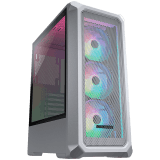 COUGAR Archon 2 Mesh RGB PC Case, Mid Tower, White + PSU STC600, 600W Preinstalled