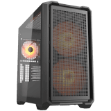 COUGAR MX600 Mini RGB PC Case, Mini Tower, Black