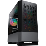 COUGAR MG140 Air RGB PC Case, Mini Tower, Black