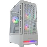 COUGAR AIRFACE RGB PC Case, Mid Tower, White