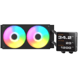 COUGAR Poseidon Vistek Pro ARGB 240 AiO Liquid Watercooling - Black