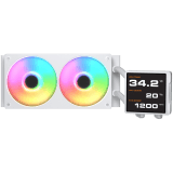 COUGAR Poseidon Vistek Pro ARGB 240 AiO Liquid Watercooling - White