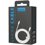 BREEZY Cable 100W USB-C to USB-C 1,2m 1 TPE White