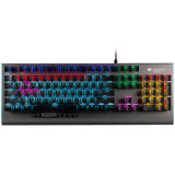 CANYON Interceptor GK-8, Wired multimedia gaming keyboard with lighting effect, 20pcs rainbow LED & 19pcs RGB light