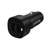 CANYON car charger OnDrive 24  24W 2xUSB-A Black