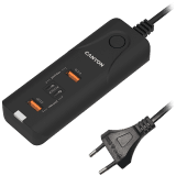 CANYON charger H-10 PD 20W QC 3.0 18W 2USB-A 2USB-C Desk Black