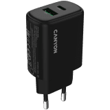 CANYON charger OnCharge 250 25W 1xPD 1xQC EU Black