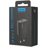 BREEZY Wall charger PD 30W with 1USBC Black