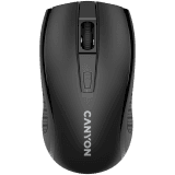 CANYON MW-7, 2.4Ghz wireless mouse, 6 buttons, DPI 800/1200/1600, with 1 AA battery ,size 110*60*37mm,58g,black