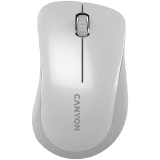 CANYON MW-11, 2.4 GHz  Wireless mouse ,with 3 buttons, DPI 1200, Battery:AAA*2pcs  ,pearl white grey67*109*38mm 0.063kg