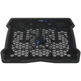 CANYON NS02, Cooling stand single fan with 2x2.0 USB hub, support up to 10”-15.6” laptop, ABS plastic and iron, Fans dimension:125*125*15mm(1pc), DC 5V, fan speed: 800-1000RPM, size:340*265*30mm, 406g