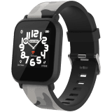 CANYON My Dino KW-33, Teenager smart watch, 1.3 inches IPS full touch screen, black plastic body, IP68 waterproof, BT5.0, multi-sport mode, built-in kids game, compatibility with iOS and android, 155mAh battery, Host: D42x W36x T9.9mm, Strap: 240x22mm, 33g