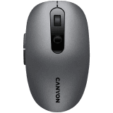 CANYON MW-9, 2 in 1 Wireless optical mouse with 6 buttons, DPI 800/1000/1200/1500, 2 mode(BT/ 2.4GHz), Battery AA*1pcs, Grey, 65.4*112.25*32.3mm, 0.092kg