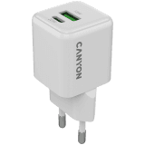 CANYON charger CU20AC GaN 20W 1xPD 1xQC EU White