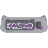 CANYON HSET-W6 EN Keyboard+Mouse Kitty Edition AAA+АА Wireless Violet