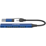 CANYON hub DS-02 4in1 USB-A/C Blue