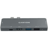CANYON hub DS-5 7in1 Thunderbolt 3 Space Grey