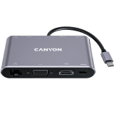 CANYON hub DS-14 8in1 4k USB-C Dark Grey