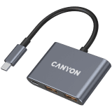 CANYON hub DS-3 3in1 USB-C Dark Grey