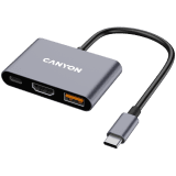 CANYON hub DS-4 3in1 USB-C Grey
