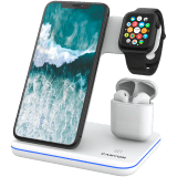 CANYON wireless charger WS-302 15W 3in1 White