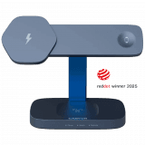 CANYON Wireless Charging Station Hexagon 310 3in1 DarkGrey/Blue