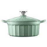 BUYDEEM Enameled Cast Iron Dutch Oven 2,9L, model CP521, color Cozy Greenish