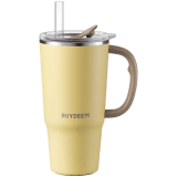 BUYDEEM Thermo Mug With Straw 700 ml, model DS57, color Mellow Yellow