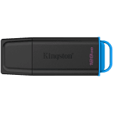 KINGSTON 128GB Portable USB 3.2 Gen 1 DataTraveler Exodia Black/Blue