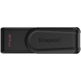 Kingston  64GB Portable USB 3.2 Gen 1 DataTraveler Exodia S (Black/Black)