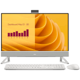 Dell 27 AIO,27"FHD(1920x1080)Infinity Touch,Intel Core 7 150U(12MB cache,10cores,12threads,5.4GHz),32GB(2x16)DDR5 5200 MT/s,1TB(M.2)PCIe NVMe SSD,Intel Graphics,Wi-Fi 6E AX211(2x2)+BT,Dell Pro Kb&Mouse-KM5221W,White,Win11Pro,3Yr NBD