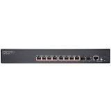 EDGECORE 8 ports 10/100/1000Base-T + 2G SFP uplink ports with 8 port PoE (125W)