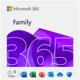 Microsoft M365 Family Subscription FY25H2 Online Product Key License 1 License Eurozone Downloadable Click to Run ESD NR