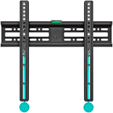 ONKRON Fixed TV Wall Mount for 32 to 65-inch Flat Panel TVs Digital Panels 50 kg, Black