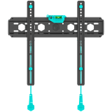 ONKRON Fixed TV Wall Mount for 32 to 65-inch Flat Panel TVs Digital Panels 56,8 kg, Black