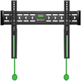 ONKRON Fixed TV Wall Mount for 43 to 85-inch Flat Panel TVs Digital Panels 68,2 kg, Black