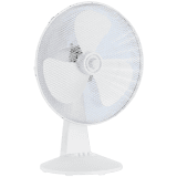 Table fan, 40W, 40cm, 3 speeds, mechanical, noise level: 50-60 dB, Oscillation  80°, Tilting +24° -12°