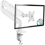 ONKRON Monitor Desk Mount for 13 to 32-Inch LED LCD Flat Monitors up to 9 kg, White