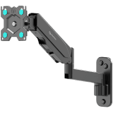 ONKRON TV Monitor Wall Mount Bracket for 13” – 34” Screens Full Motion with Gas Spring, Black