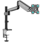 ONKRON Single Monitor Desk Mount for 13'' to 34" LCD LED Screens up to 12kg, Black.