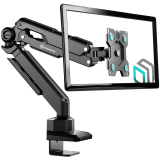 ONKRON Monitor Arm Desktop Mount for 13” to 34-Inch LCD LED Screens up to 10 Kg, Black