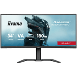 IIYAMA Monitor LED GCB3484WQSU-B1 34" VA 1500R 3440 x 1440 180Hz 21:9 500 cd 4000:1 0.4ms HDMI DP USB HUB Full Ergo