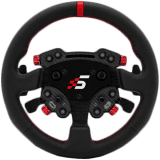 SIMAGIC GT1 Round Steering Wheel with GT Pro Hub(K)| Shifter & Clutch Paddles, Leather,QR70 Included. S207