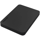 HDD Extern TOSHIBA CANVIO Slim 1TB, 2.5", USB 3.2 Gen1 (5Gbit/s), Backup and Security software, Aluminium, Black, 115g