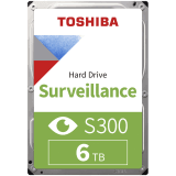 HDD Video Surveillance TOSHIBA S300 6TB SMR, 3.5'', 256MB, 5400RPM, SATA, TBW: 180