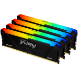 Kingston 64GB 3200MT/s DDR4 CL16 DIMM (Kit of 4) 1Gx8 FURY Beast RGB
