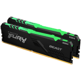 Kingston 64GB 3200MT/s DDR4 CL16 DIMM (Kit of 2) FURY Beast RGB